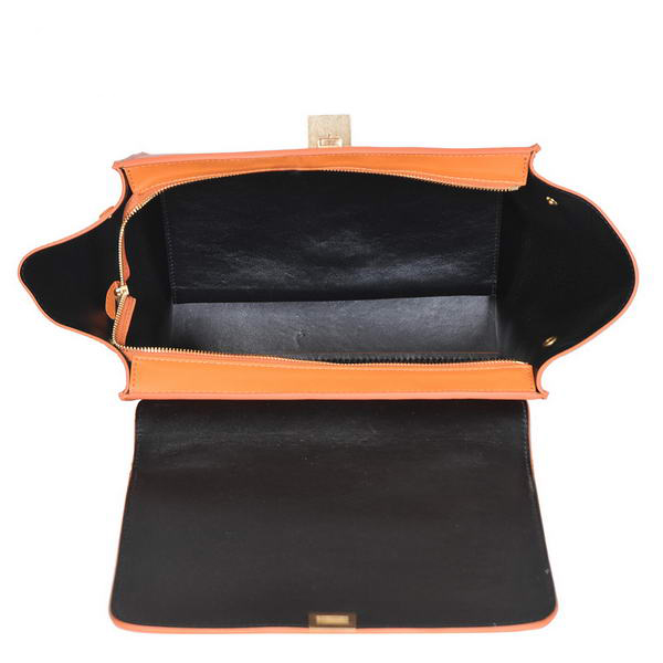 Fashion Celine Trapeze Bags Calf Leather C008 Orange