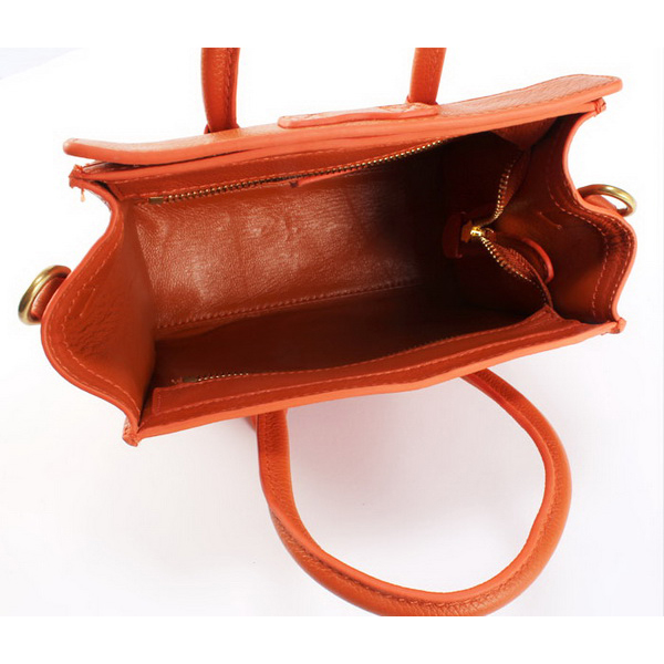 Celine Luggage small Fashion Bag Orange