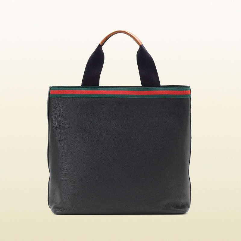 gucci signature web tote with laptop compartment