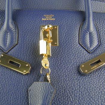 Hermes 40CM Dark Blue (gold)