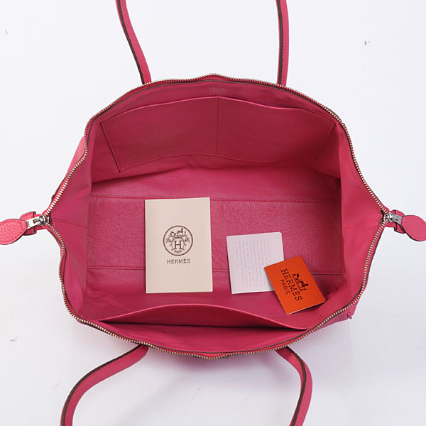 Hermes 37cm paris bombay clemence leather in Peach