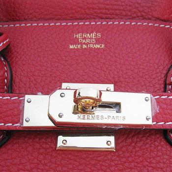 Hermes 35CM Red (gold)