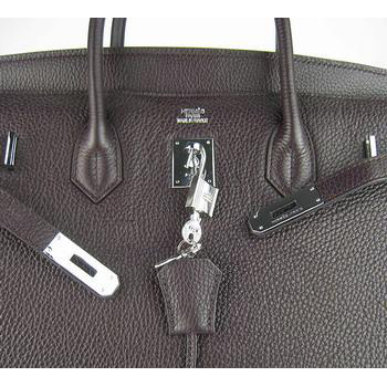 Hermes 40CM Dark Coffee (silver)