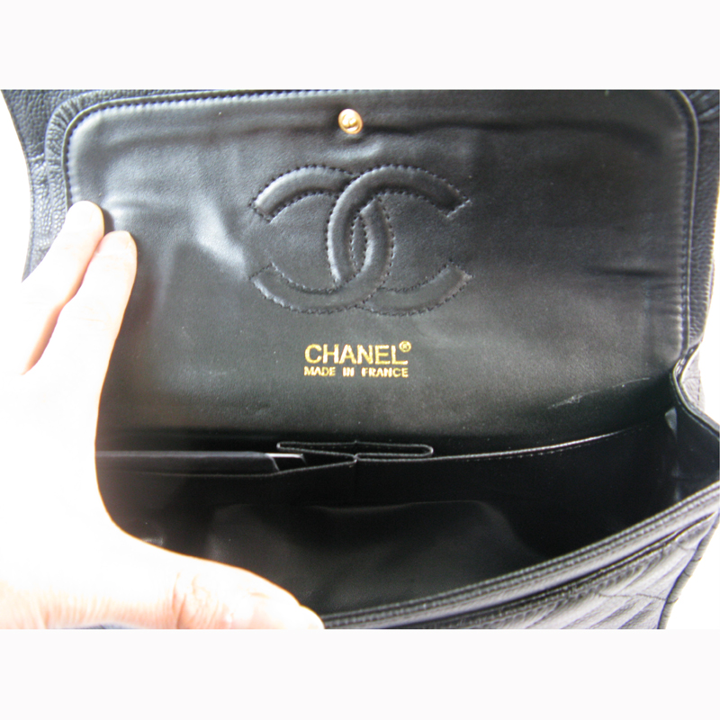 Chanel Black color with gold chain