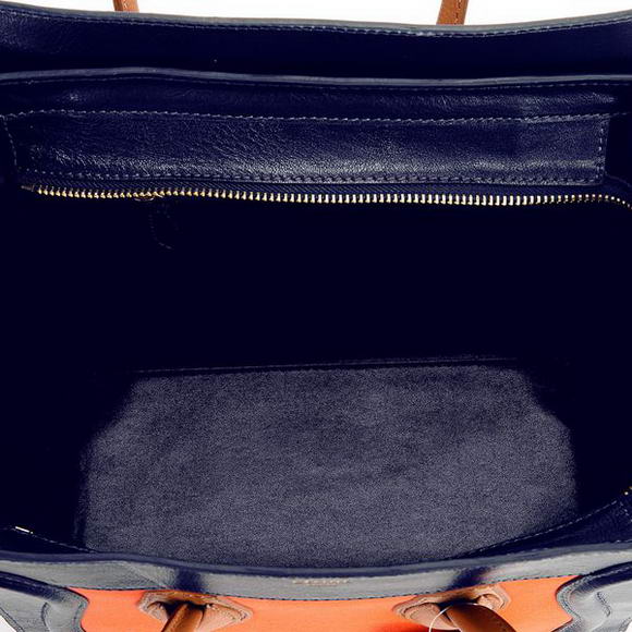 Celine Luggage Medium 1163984LBN in Orange Dlue Red