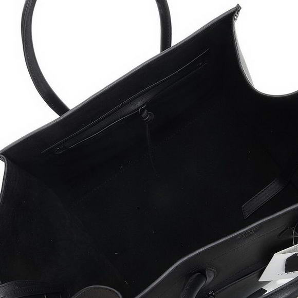 Celine Luggage Phantom Bags in Original Leather Black