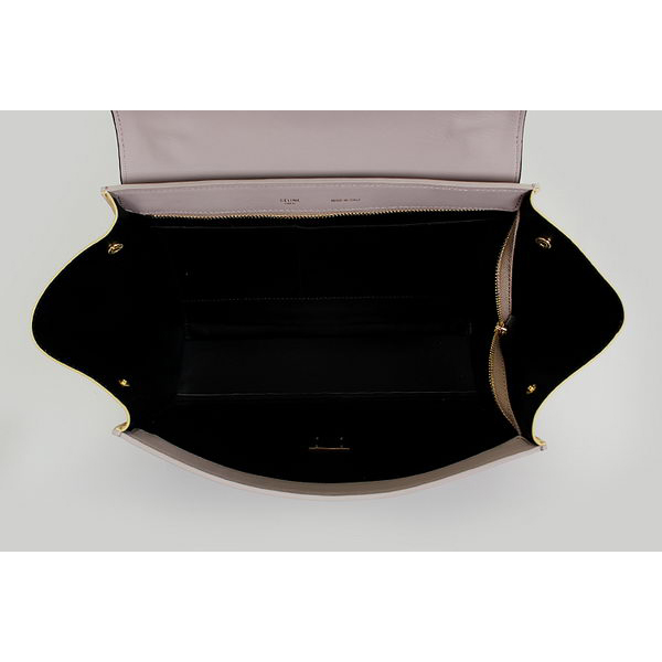 Celine Trapeze Bags Calfskin&Suede Black&Purple&Apircot