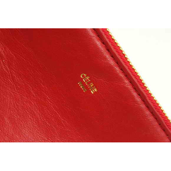 Celine Fashion Lambskin Shoulder Bag 8822 Red