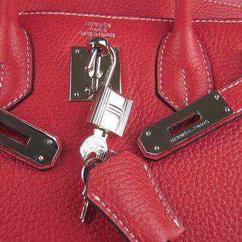 Birkin 30CM Dark Red (silver)