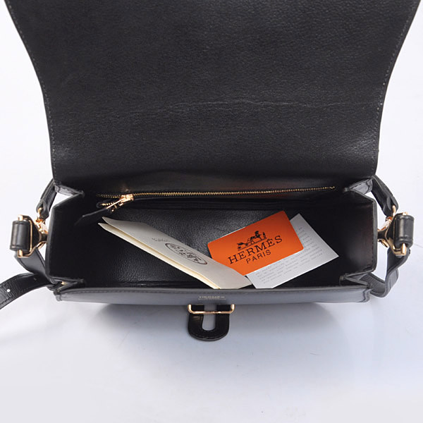 Hermes new 2012 bag Cowskin leather in black with Gold hardware