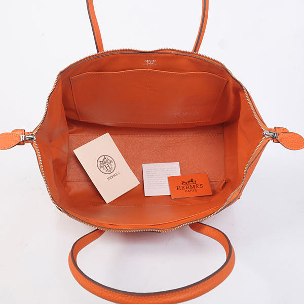 Hermes 37cm paris bombay clemence leather in Orange