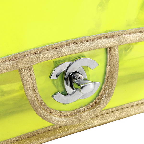 Chanel Pellucidly PVC Flap Bags A1117 Green