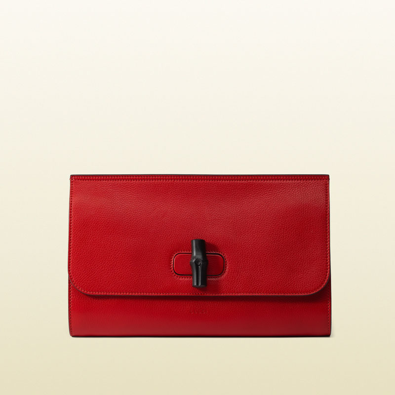 Gucci Bamboo daily leather clutch